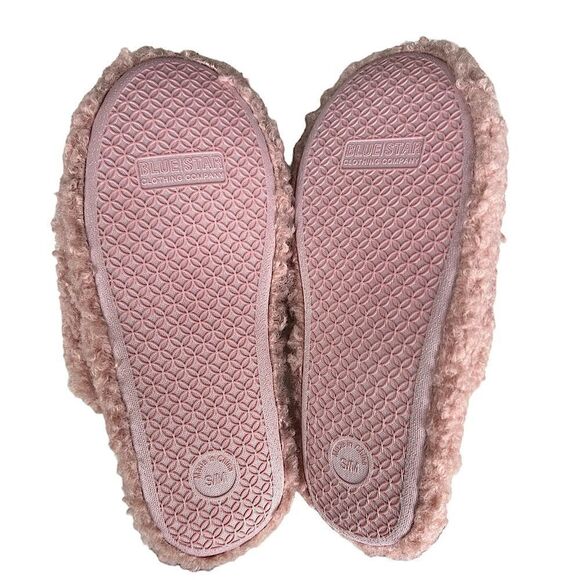 Blue Star Clothing Company Women's Maven Dusty Rose Sherpa Clog Slippers NWT - Picture 5 of 13